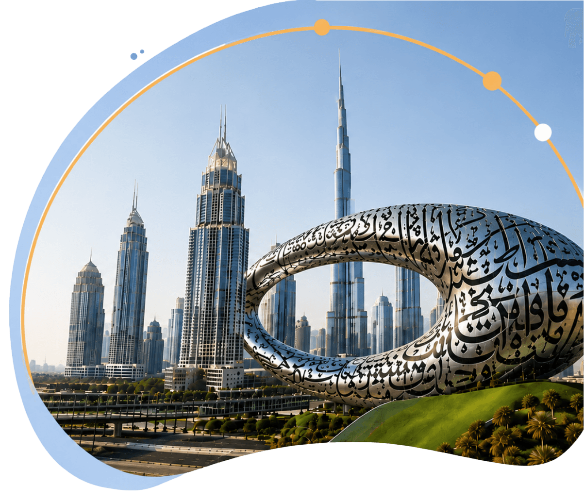 Dubai skyline representing innovation and intellectual property protection